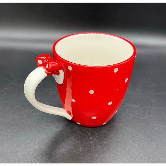 3D Global Design Kate Williams Christmas Mug with Tree Red & White Polka Dots - Picture 8 of 8